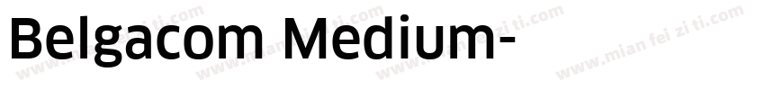Belgacom Medium字体转换